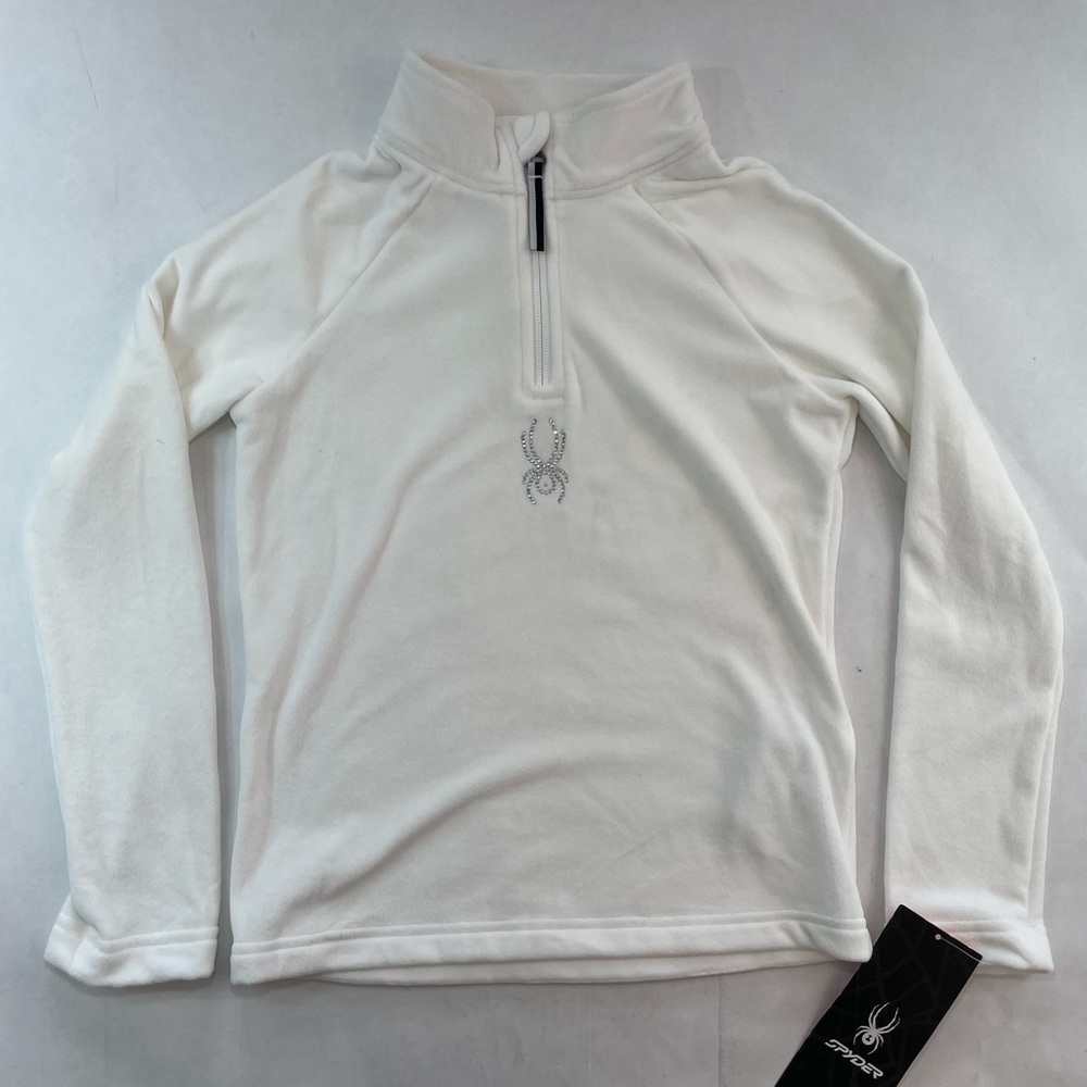 SPYDER Shimmer Bug 1/2 Zip Mid-Layer Top Girl’s Size Small MSRP$65 NWT - Picture 1 of 7